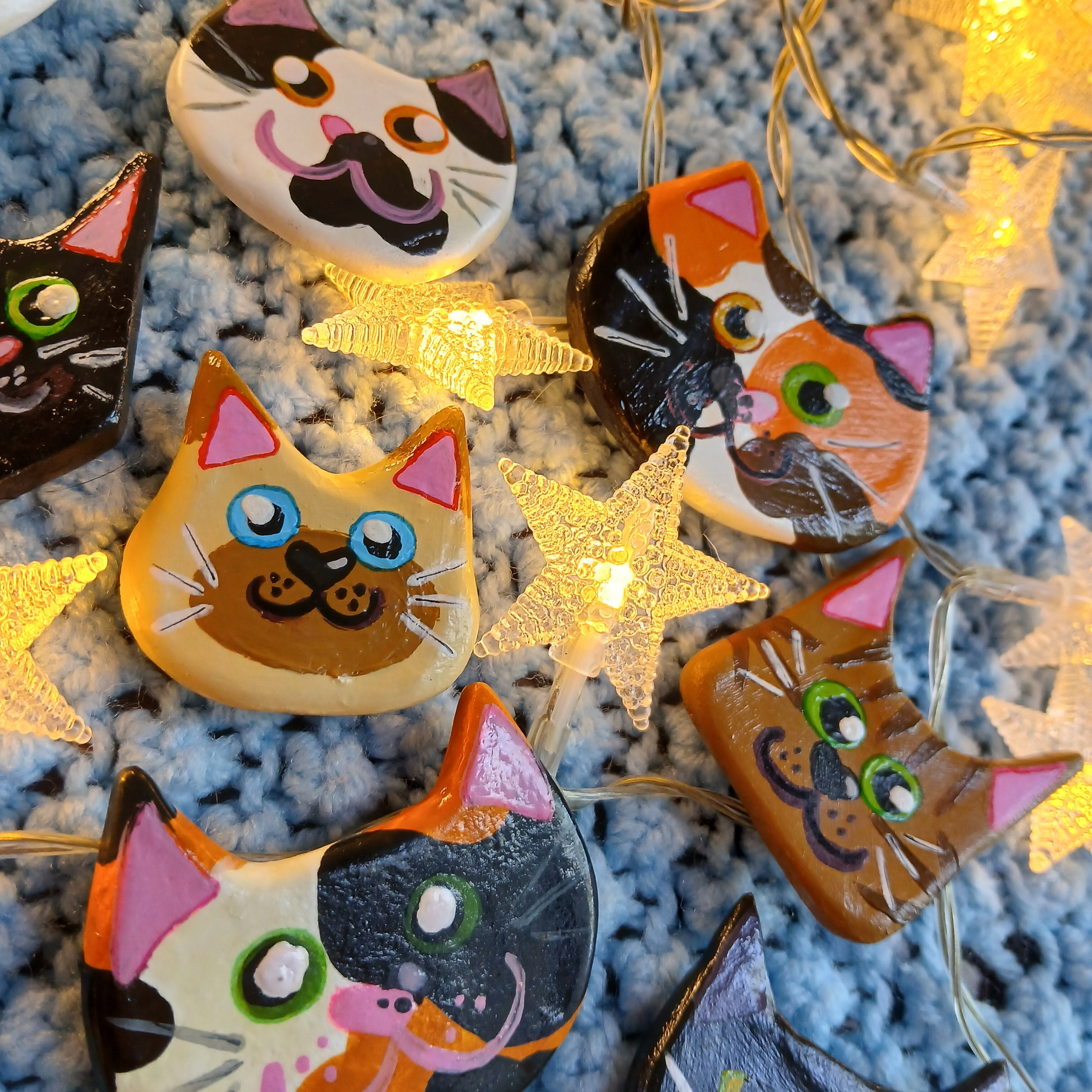 Calico Cat Face Magnet