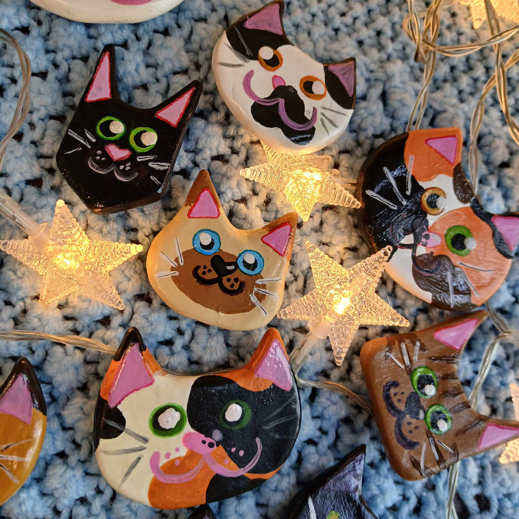 Black Cat Face Magnet