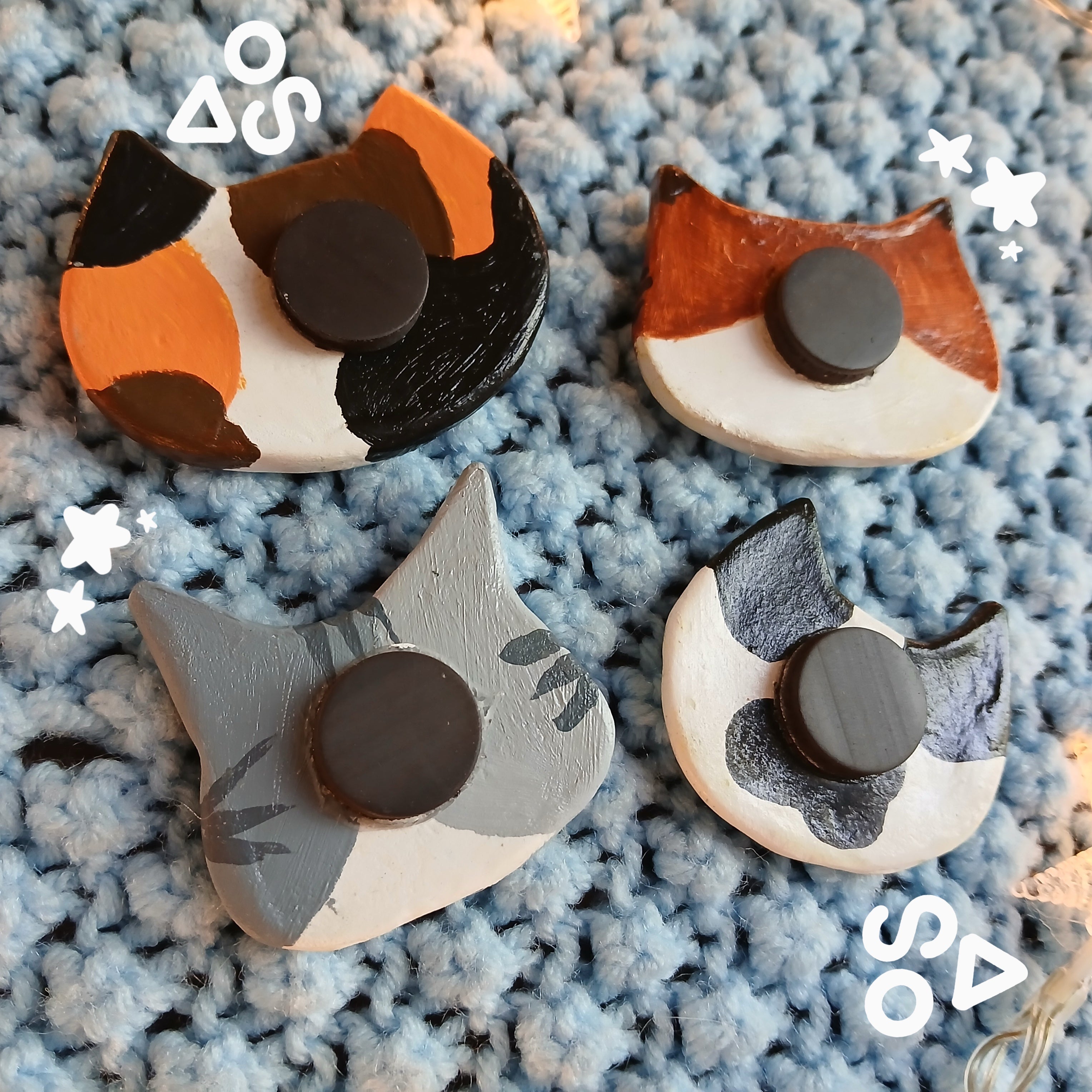 Tuxedo Cat Face Magnet